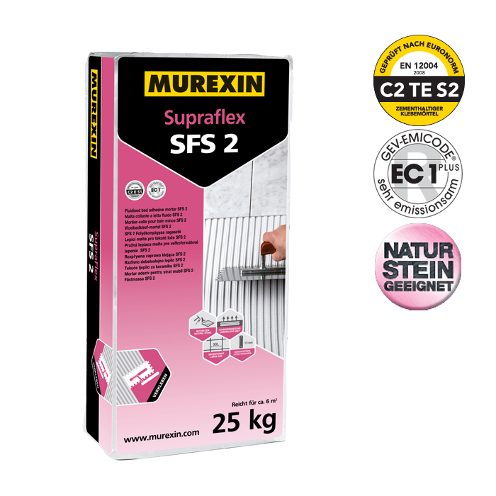 MUREXIN malta lepiaca pružná Supraflex SFS 2 (25 kg) MRX0016532 16532 shopaquatica.com