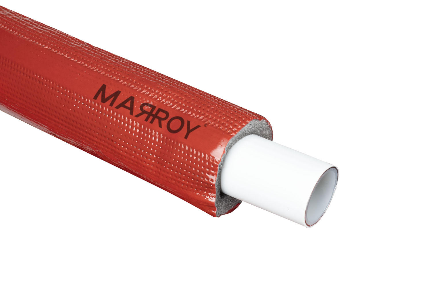 MARROY rúra plasthliníková PE-RT / AL / PE-RT 26 x 3 (kotúč 25 m) s izoláciou, červená MRY212026025 shopaquatica.com