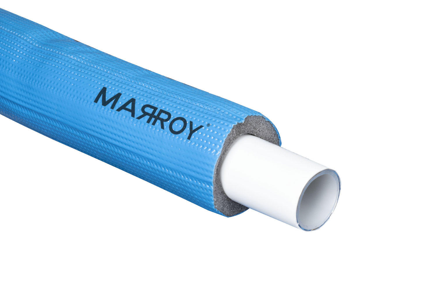 MARROY rúra plasthliníková PE-RT / AL / PE-RT 26 x 3 (kotúč 25 m) s izoláciou, modrá MRY211026025 shopaquatica.com