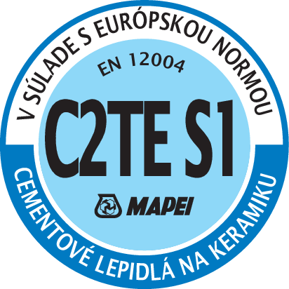 Klasifikácia podľa EN 12004 trieda lepidla C2TE S1 deformovateľné (S1), špeciálne (2), cementové (C) lepidlo so zníženým sklzom (T) a s predĺženou dobou zavädnutia (E) shopaquatica.com