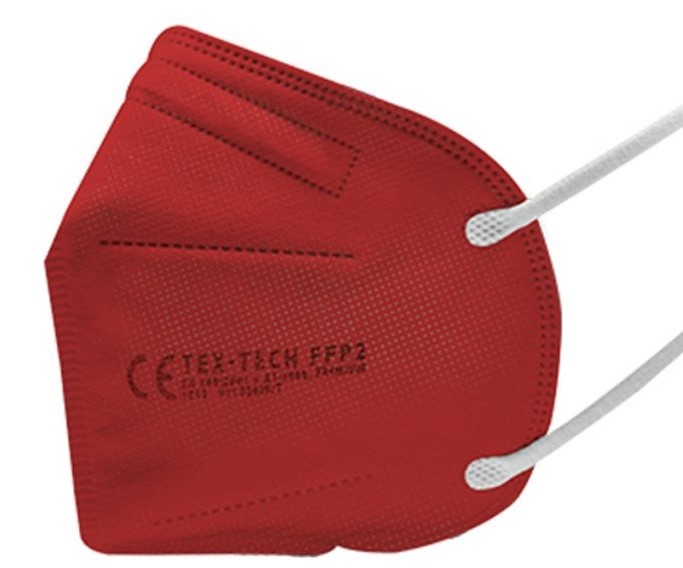 TEX-TECH respirátor FFP2 Premium, červený (5 ks) MDM0072 shopaquatica.com