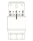 VIESSMANN hlavica termostatická TK 200 biela/chróm, závit M 30 x 1,5