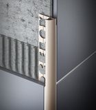 CELOX lišta ukončovacia oblúková uzavretá 6 mm (2,5 m) PVC cementovo šedý