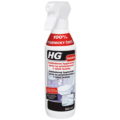HG čistič hygienický na príslušenstvo toaliet v spreji (500 ml)