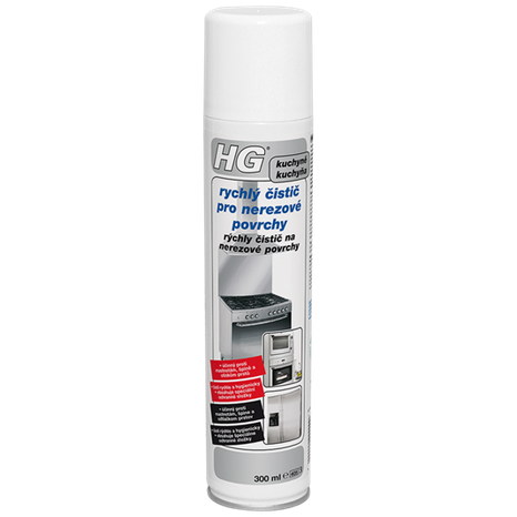 HG čistič rýchly na nerezové povrchy (300 ml)