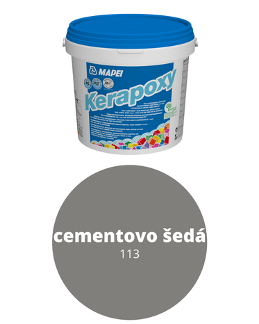 MAPEI malta škárovacia epoxidová Kerapoxy 113, cementovo šedá (5 kg)