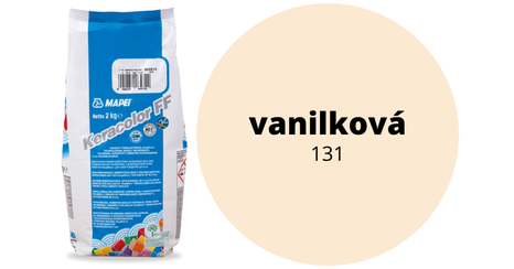MAPEI malta škárovacia Keracolor FF 131, vanilková (2 kg)