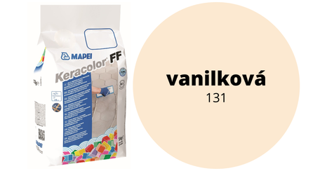 MAPEI malta škárovacia Keracolor FF 131, vanilková (5 kg)
