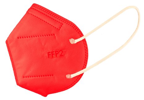 MEDICAL respirátor FFP2, červený (20 ks)