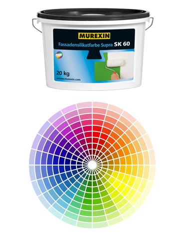 MUREXIN farba fasádna silikátová Supra SK 60, HBW2 (20 kg)