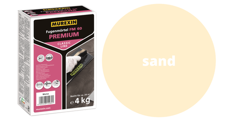 MUREXIN malta škárovacia FM 60 Premium Classic (4 kg) sand