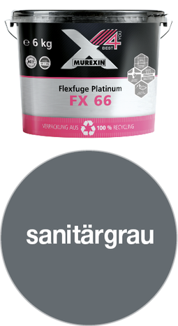 MUREXIN malta škárovacia Platinum FX 66 (6 kg) sanitargrau