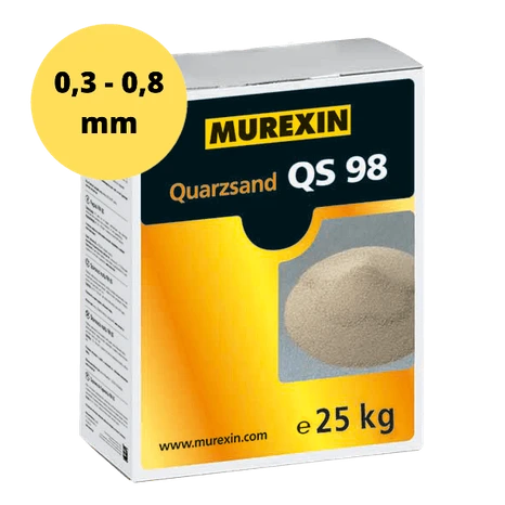 MUREXIN piesok kremičitý 0,3 - 0,8 mm (25 kg)